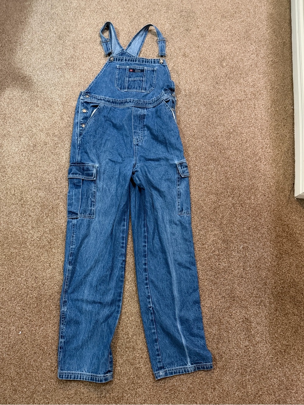 Bass woman is Blue Relaxed Denim Overalls